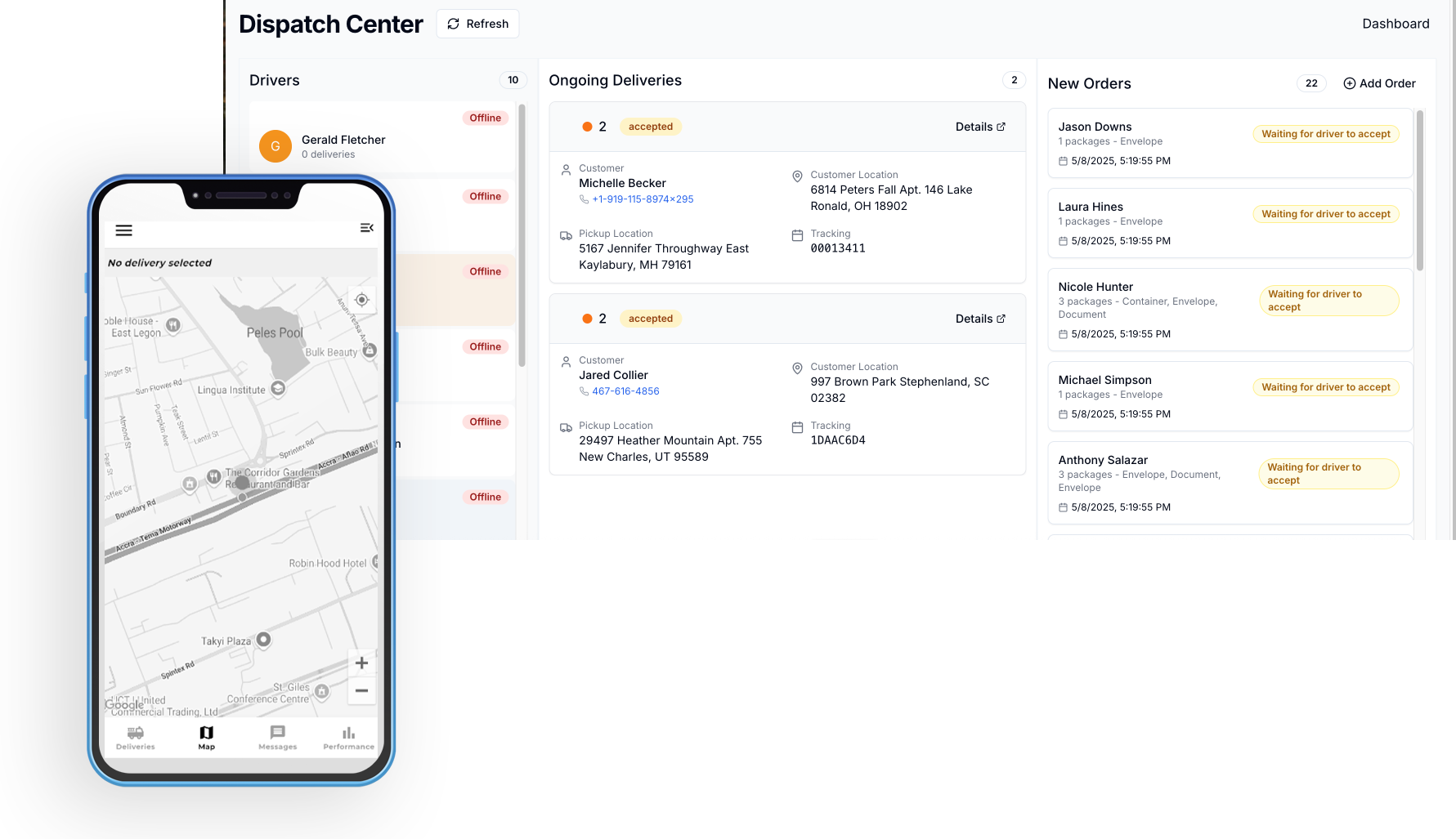 Korb Delivery Management